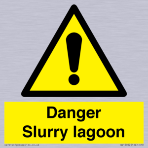 Danger Slurry lagoon